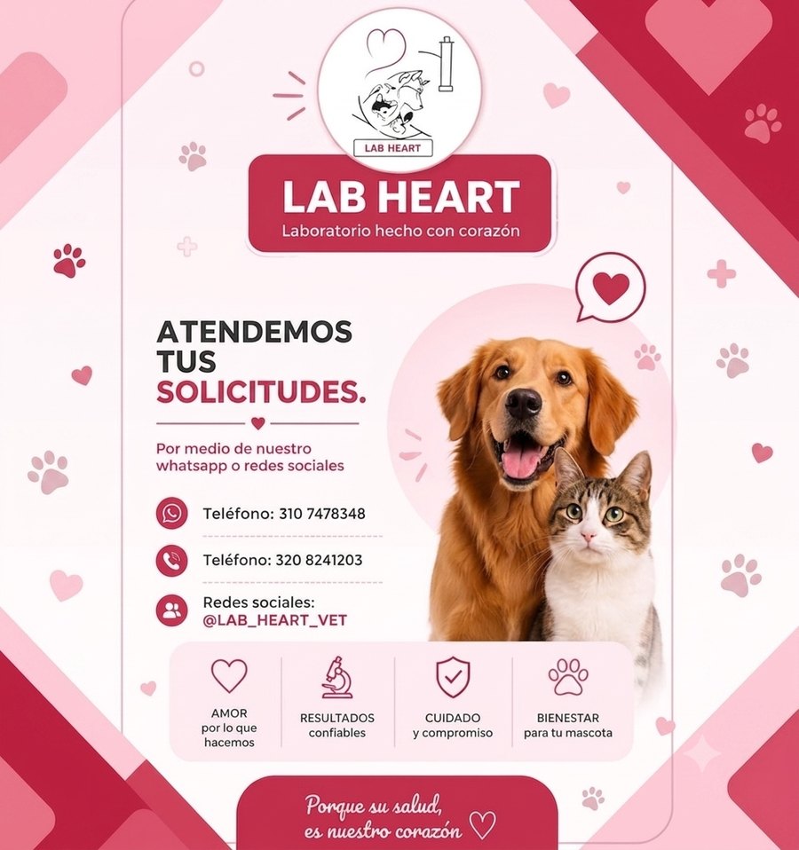 Atendemos tus solicitudes - Lab Heart Vet
